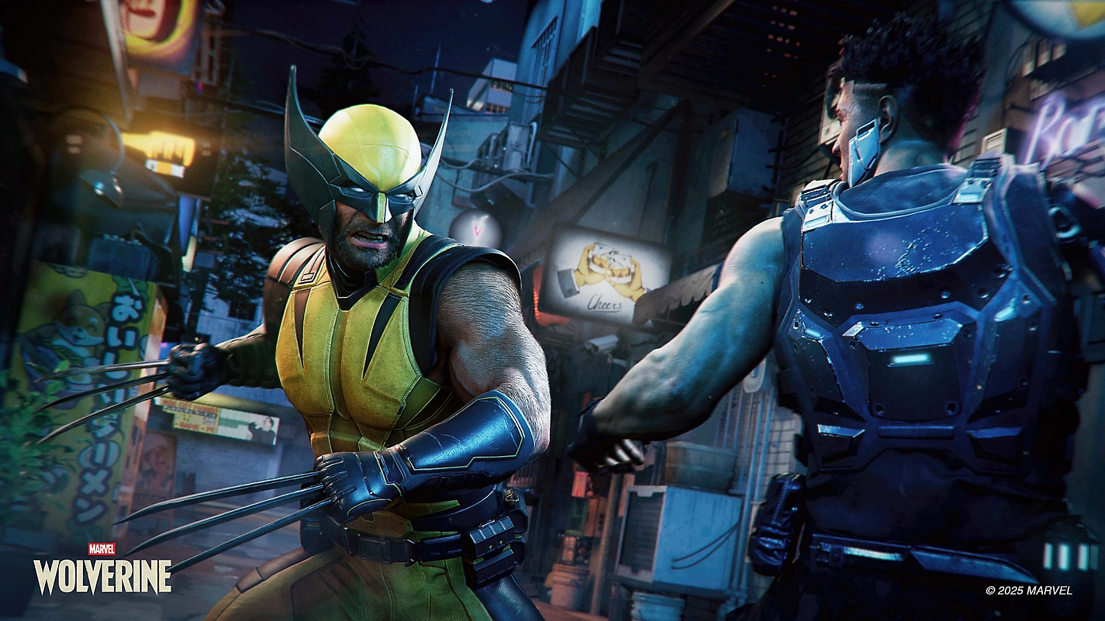 Wolverine attacks a cybernetic Reaver