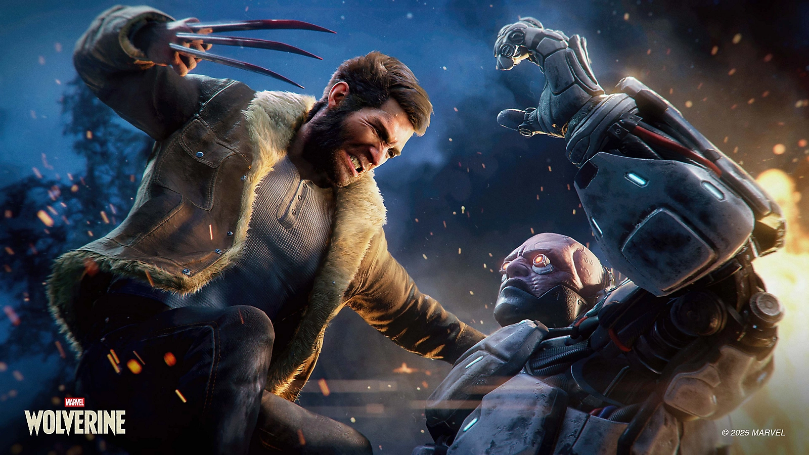 Wolverine fights through heavily armed enemies