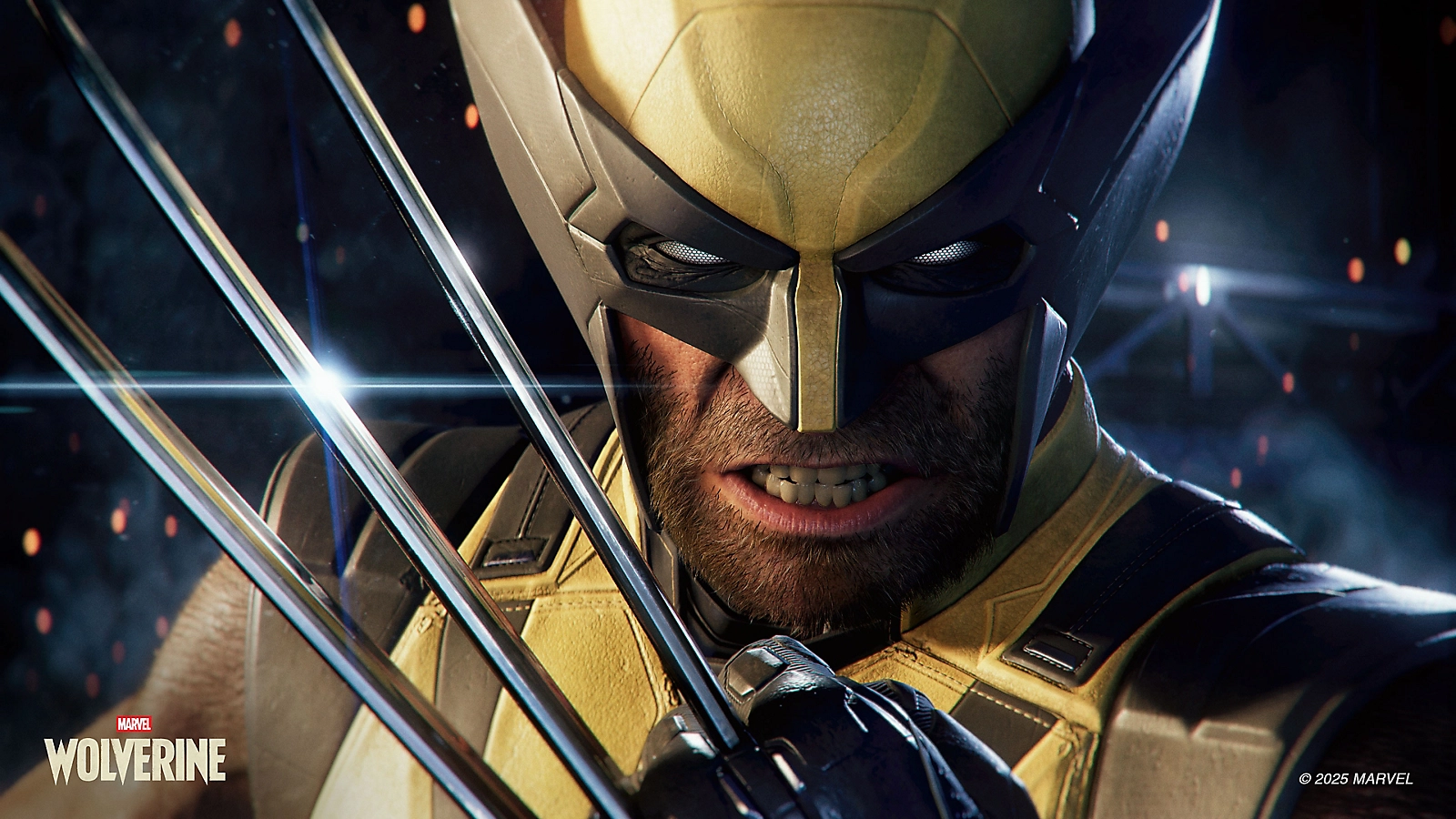 Wolverine in his yellow suit with claws extended